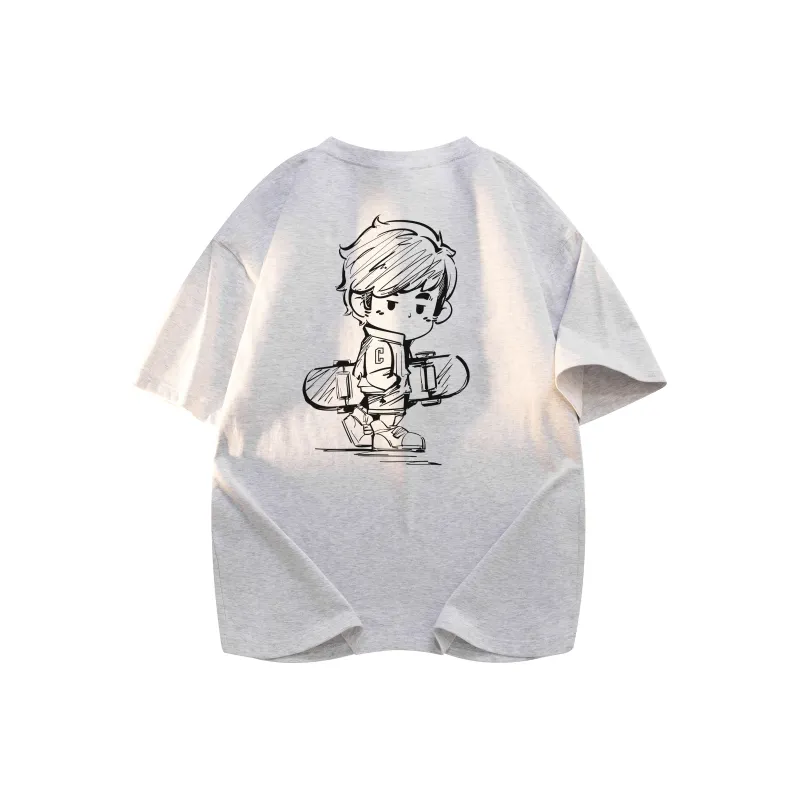 CHOUCHOUS Drop Shoulder Sleeve T Shirt Women's-12