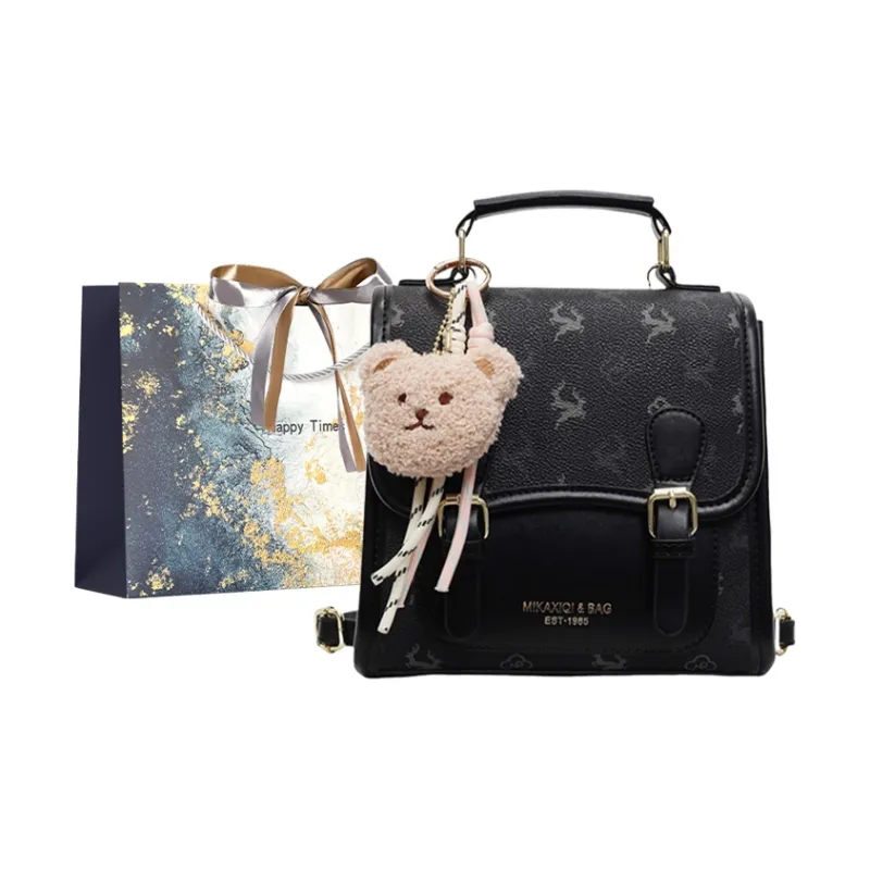 Iman's House PU Backpack Women's Multicolor-8