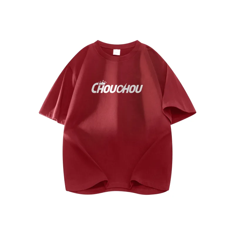 CHOUCHOUS Drop Shoulder Sleeve T Shirt Women's-17