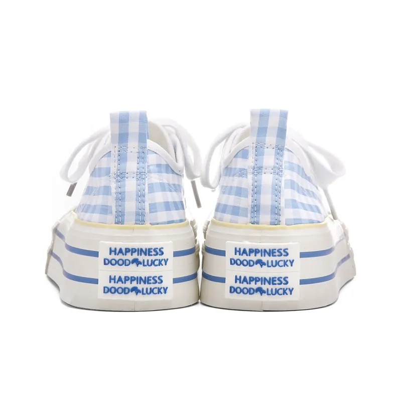 Ordifen Low Top Canvas Shoes Women's Light Blue-3