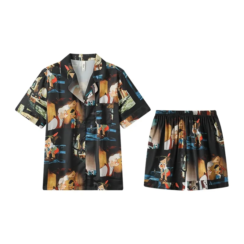 Gongdie x Disney Pajama Set Unisex Black-0