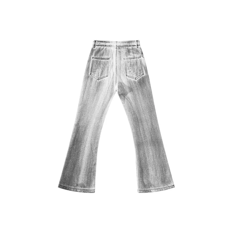 T IRA Jeans Unisex Gray White Craft-1