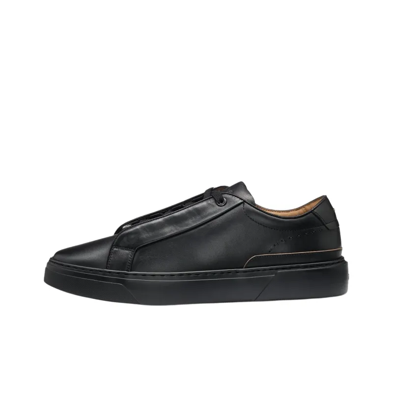 HUGO BOSS Gary Low Top Skateboard Shoes Men's Black-0