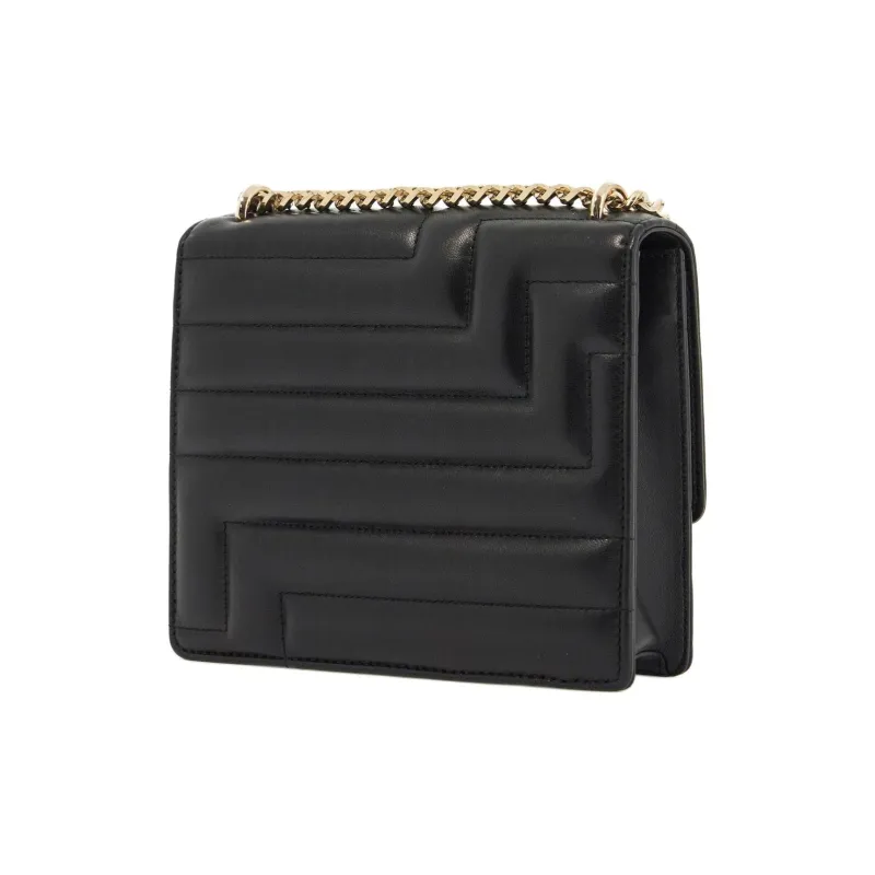 Jimmy Choo Lambskin Shoulder Bag Unisex Black-2