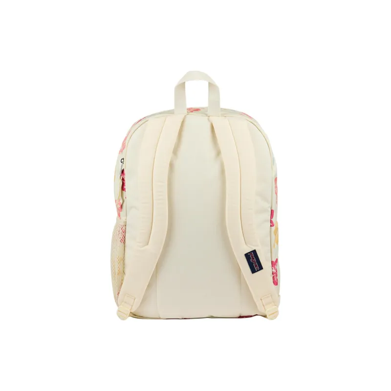 JanSport Polyester Backpack Women's Beige & Pink-4