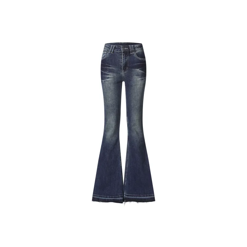 YINLEI Jeans Women's Vintage Blue-0