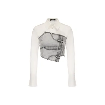 GIMING Shirts Women's White+Gray