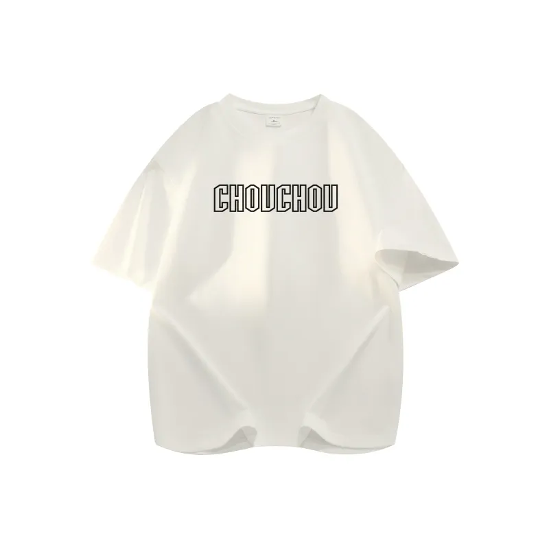 CHOUCHOUS Drop Shoulder Sleeve T Shirt Women's-19