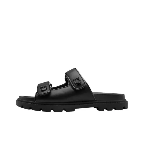 COACH Slide Slippers Women's Black