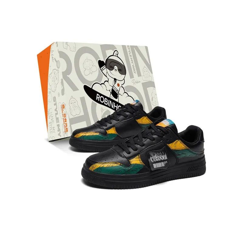 ROBINHOOD Slip Resistant, Abrasion Resistant, Lightweight, Breathable Low Top Skateboard Shoes Men's Box Included-5