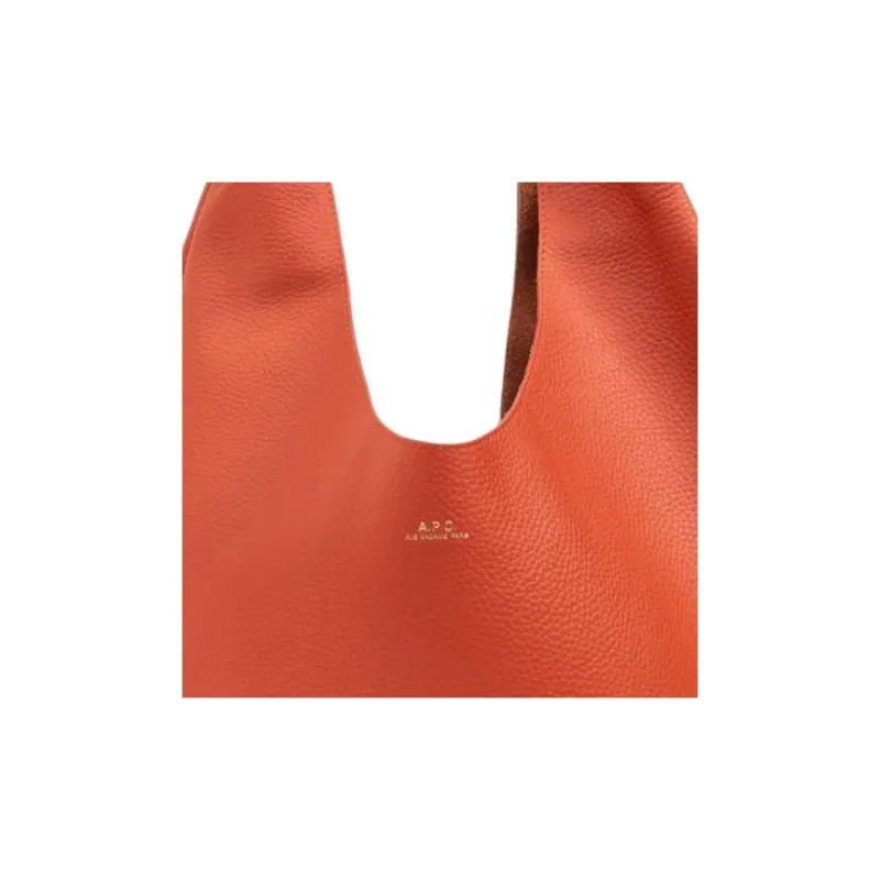 A.P.C Cow Leather Handbag Women's Orange-3
