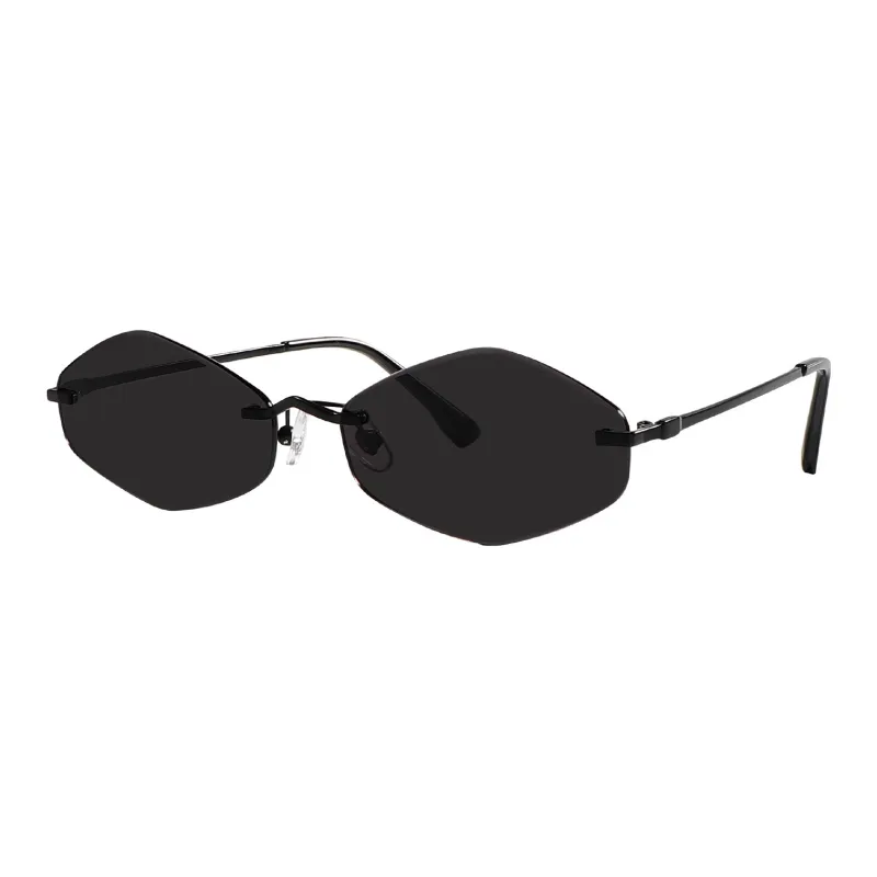 ETTE Alloy Plate Irregular Shape Sunglasses Women's-1