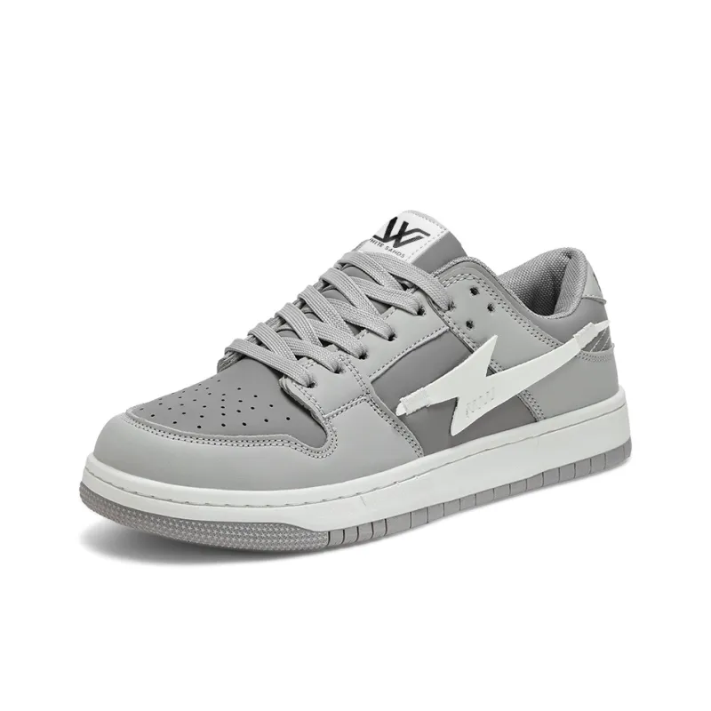 White Sands Slip Resistant, Abrasion Resistant, Breathable, Lightweight Low Top Skateboard Shoes Unisex-10