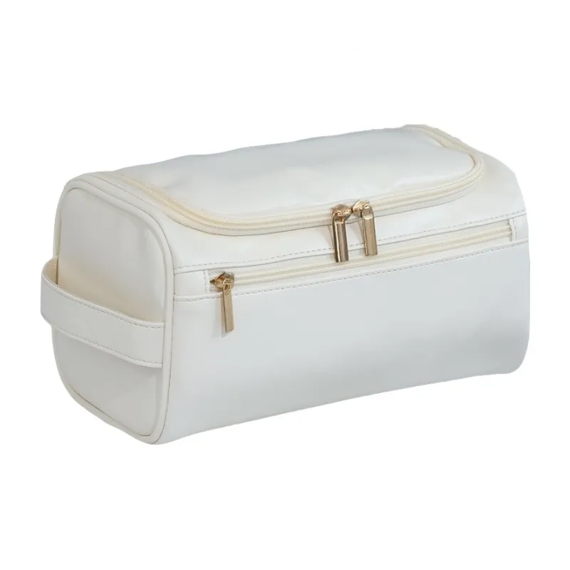 QEEDNS Cross Border Portable Large Capacity Waterproof Travel PU Leather Makeup Bags Multifunction Storage-4