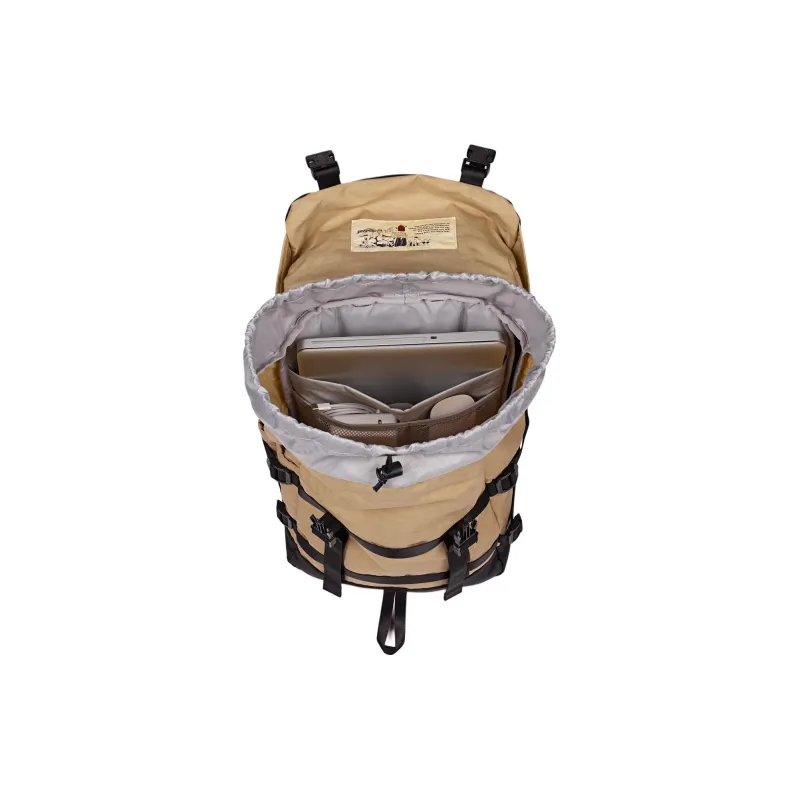 JanSport Recycled Polyester Backpack Unisex Khaki & Black-6