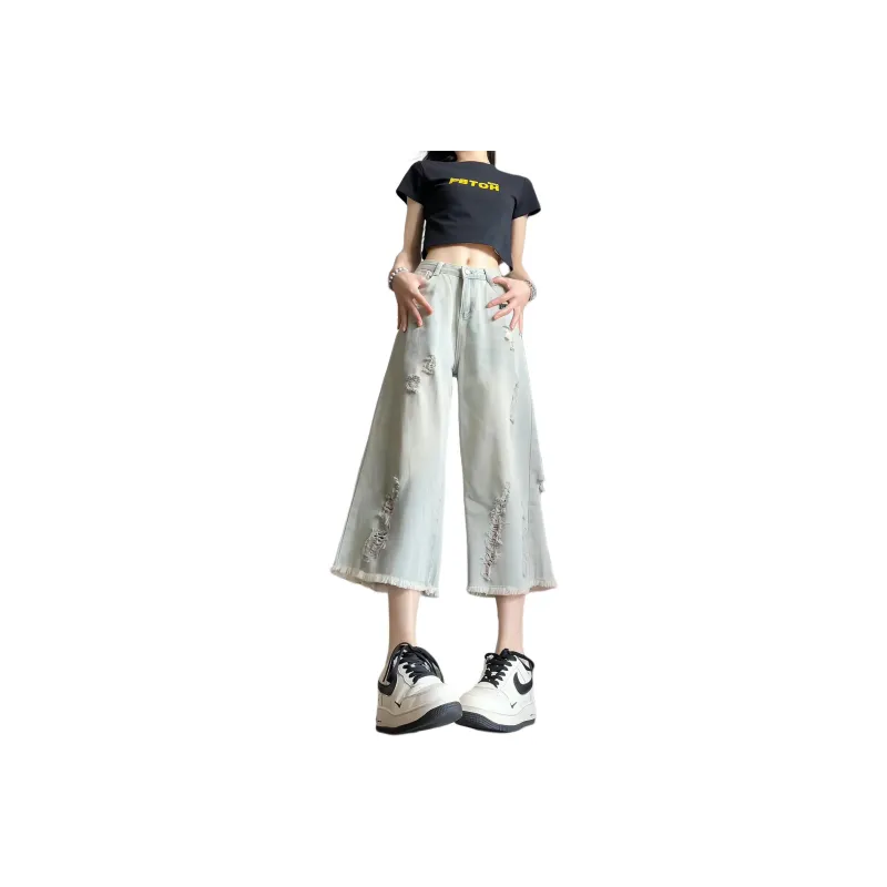 NXPTP Denim Shorts Unisex Light Blue-2
