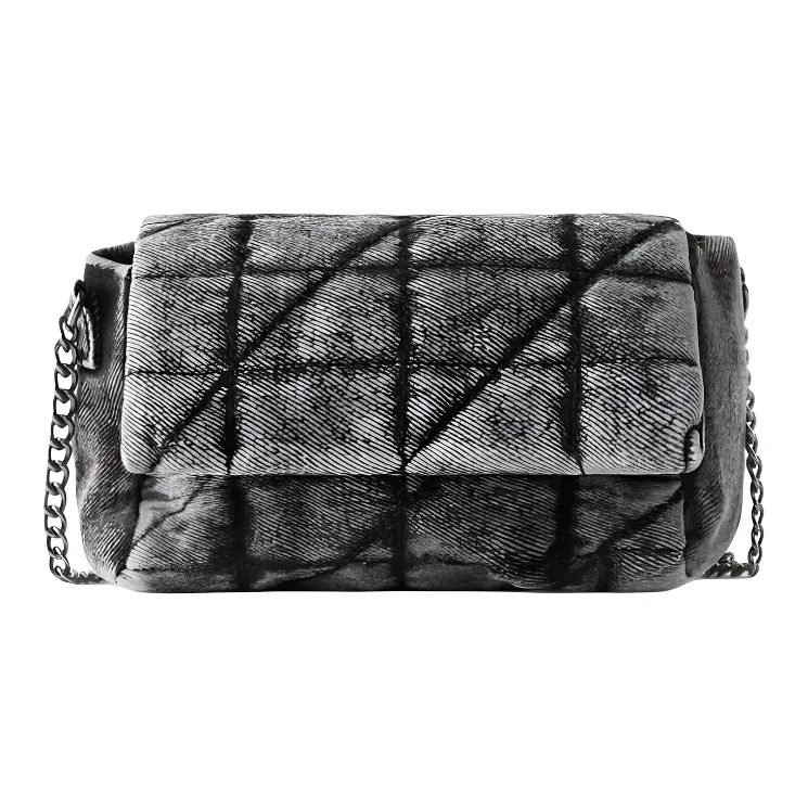 ZARA Cotton Handbag Shoulder Bag Regular Women's Black-0