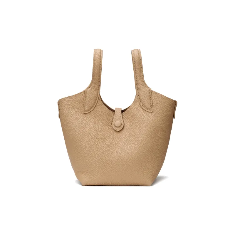 ROBERTA DI CAMERINO Cow Leather One Shoulder Handbag Women's Cream Apricot/Black-0
