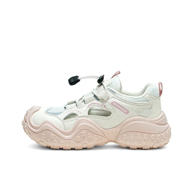 Warrior Abrasion Resistant Breathable Slip Resistant Low Top Casual Shoes Women's Beige Pink-0