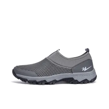 Binary Wear resistant, Lightweight, Breathable, And Non slip. Low Top Outdoor Shoes Men's Gray