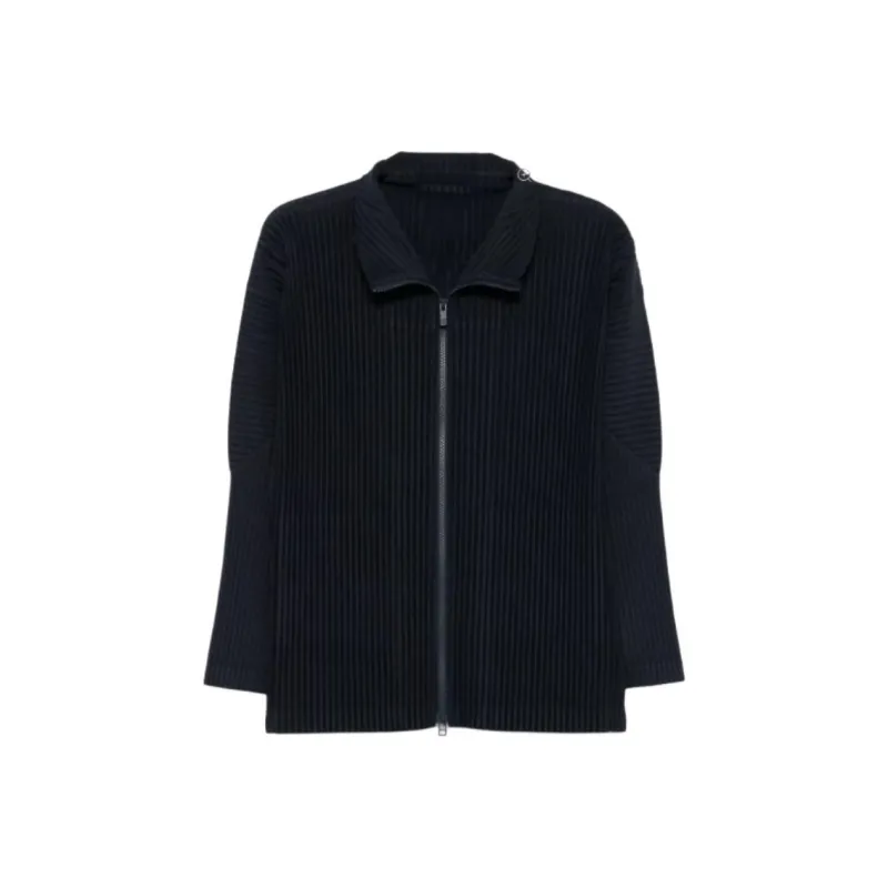 Homme Plissé Issey Miyake Pleated Shirt Jacket-0