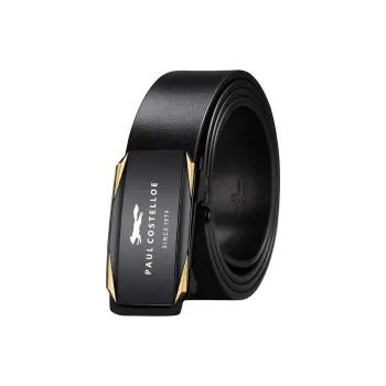 PAUL COSTELLOE Cow Split Leather Belts Unisex 3.4cm