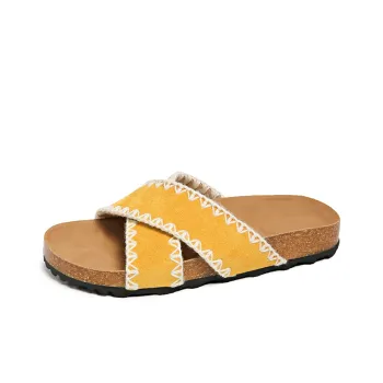 Puppytown Slip Resistant Quiet Slide Slippers Women's