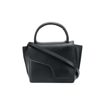 ATP Atelier Calfskin Shoulder Bag, Crossbody Bag, Handbag Women's Black