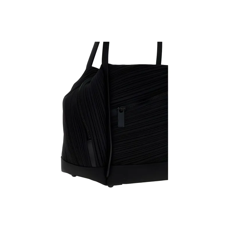 PLEATS PLEASE ISSEY MIYAKE Polyester Handbag, Shoulder Bag Women's Black-2