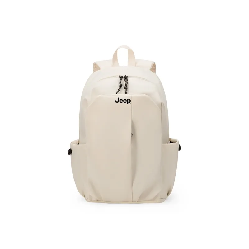 Jeep Nylon Backpack Unisex Black/Gray/Ecru-5