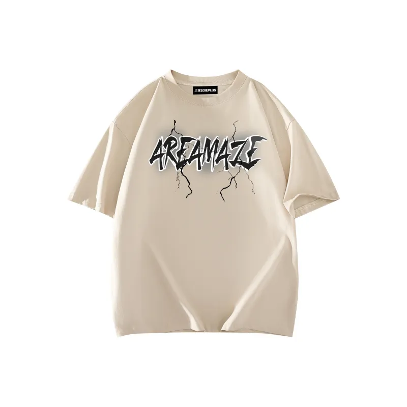 SOIE T-Shirts Unisex Light Beige Apricot-1