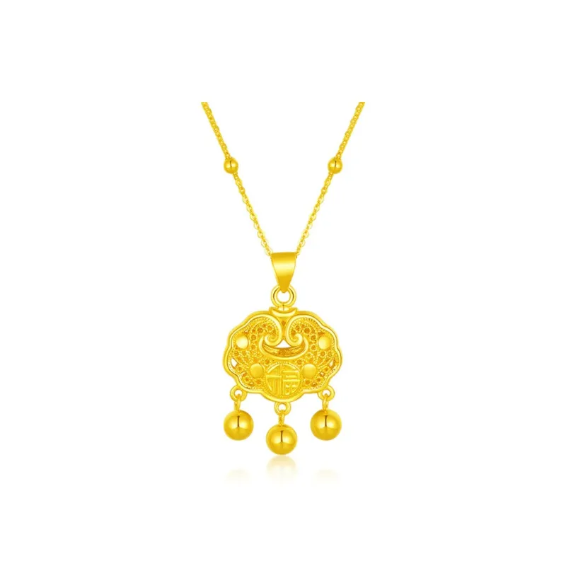 Imono Gold Plated Copper Necklaces Unisex-1