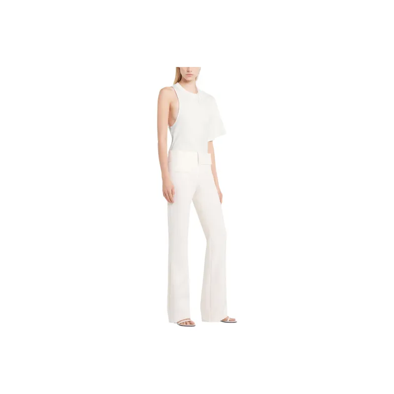 COURREGES One sleeve Scuba jersey T shirt-1