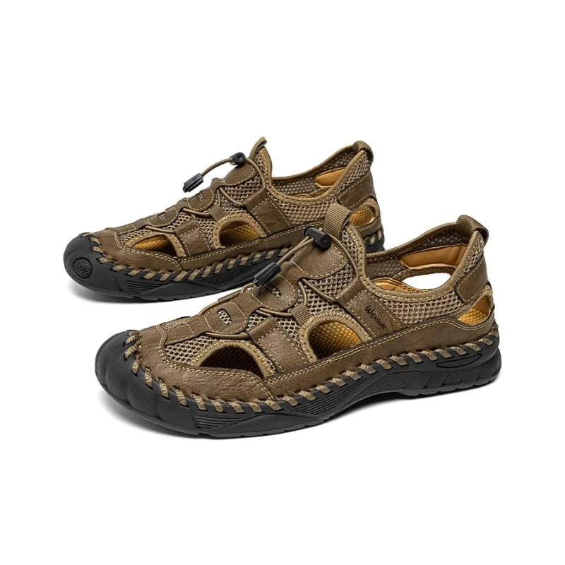 Wen Nai Casual Shoes Men's Khaki-2