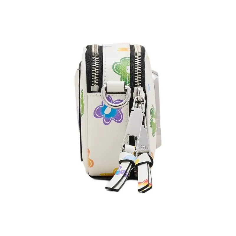 MARC JACOBS Snapshot Leather Crossbody Bag Women's White-1