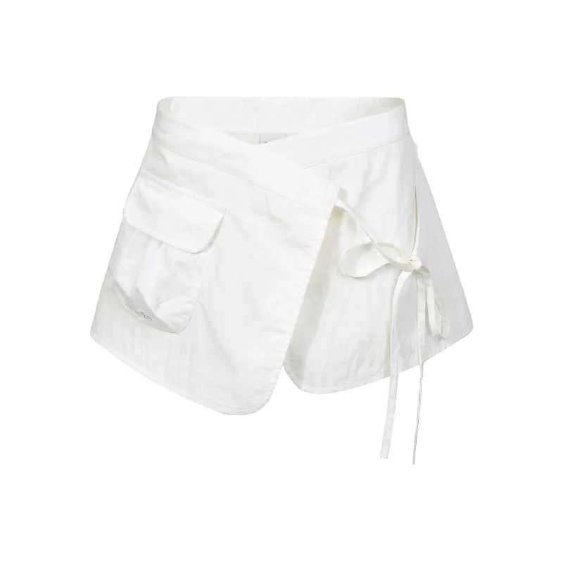 Guuka Hero Casual Short Skirts Women's White-0