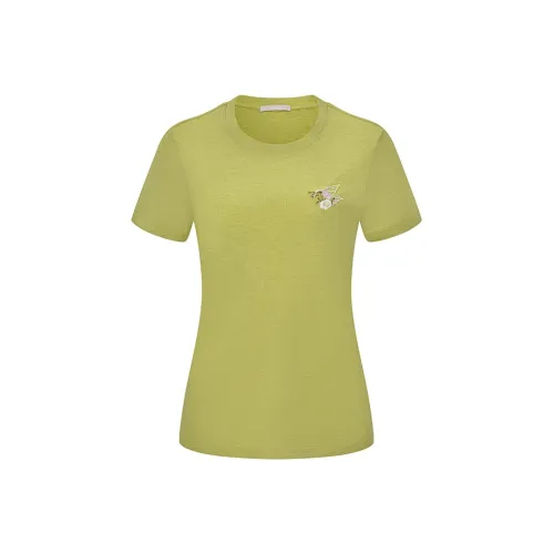 RARE T Shirts Women's Yellow Green