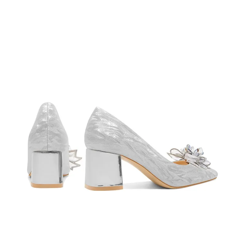 LOLY Chunky Heel High Heels 5CM Women's Starry Sky Lover-4