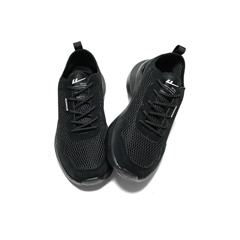 Warrior Slip Resistant, Abrasion Resistant, Breathable Low Top Casual Shoes Men's All Black-2