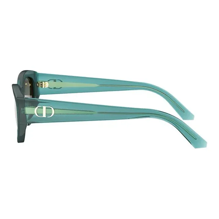 DIOR Acetate Irregular Shape Sunglasses Women's Green-2