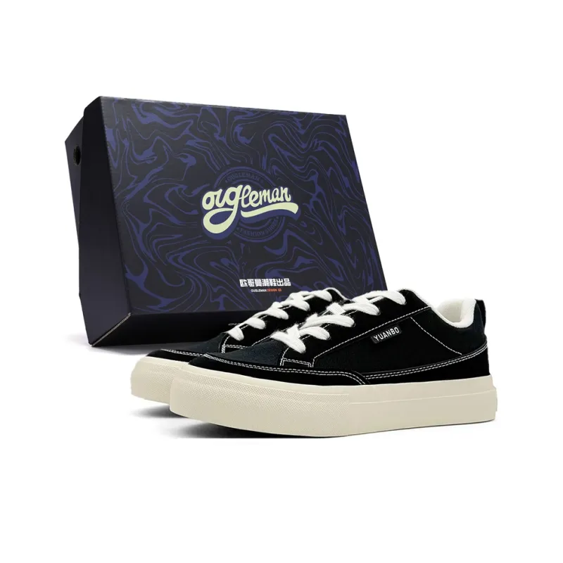 OUGLEMEN Low Top Skateboard Shoes Men's-0