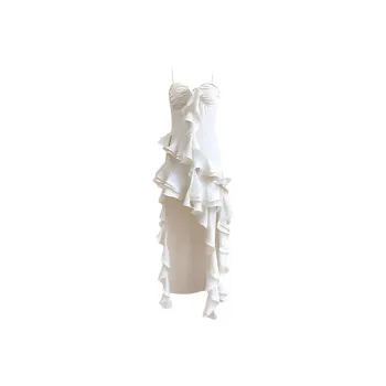Mu Xiao Xin Slip Dresses Women's White