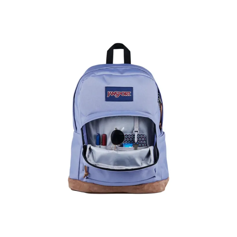 JanSport Suede Backpack Unisex Lavender-6