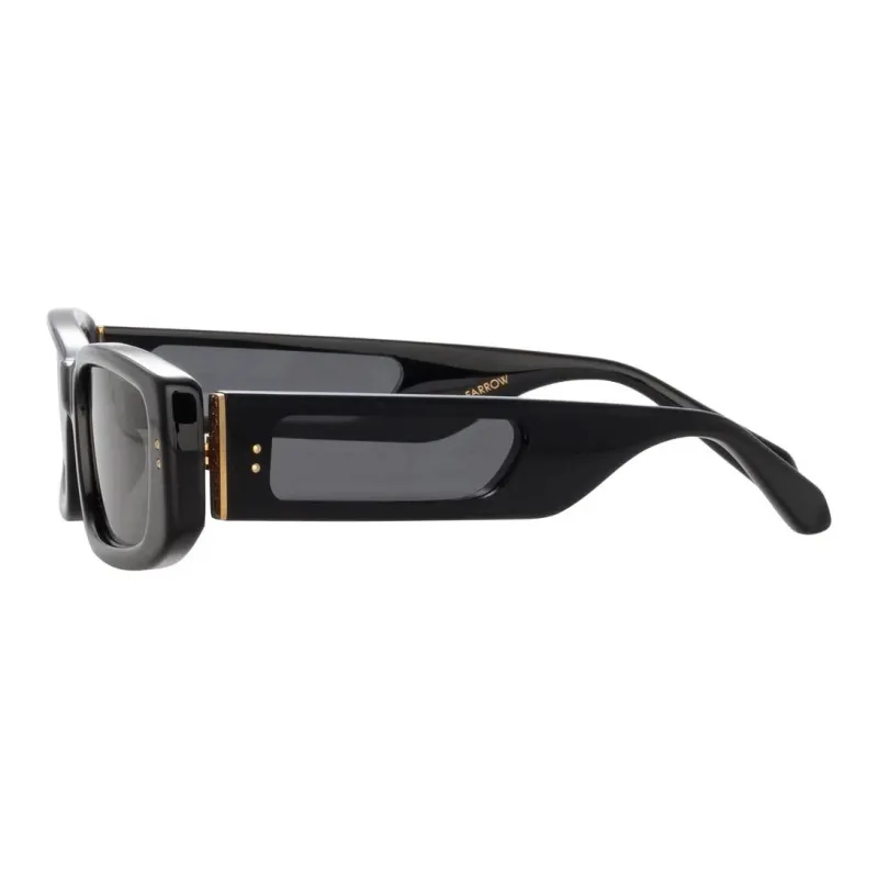 Linda Farrow Acetate Rectangular Sunglasses Women's Black-2