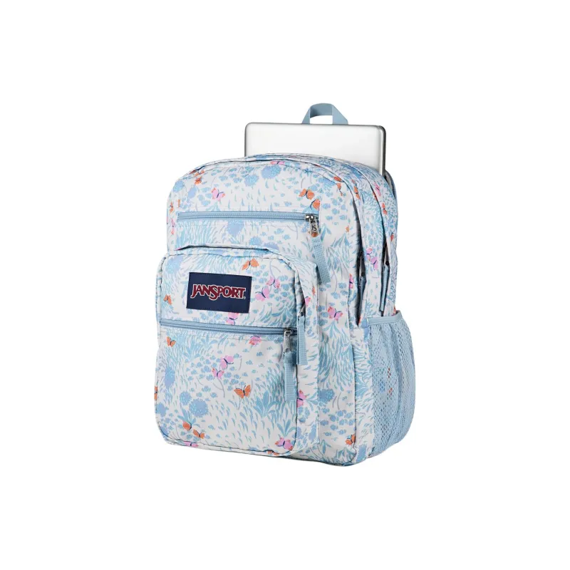 JanSport Polyester Backpack Unisex Blue & White-3
