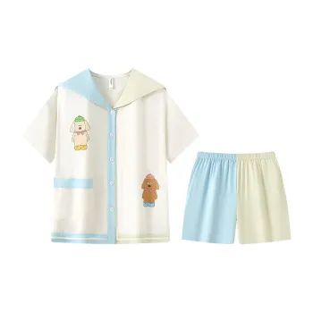 Gongdie x ZAOWUCANXIONGDI,LIANMINGKUAN Pajama Set Women's Apricot