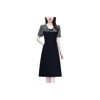 Flowers In Water Short Sleeved Dress Women's