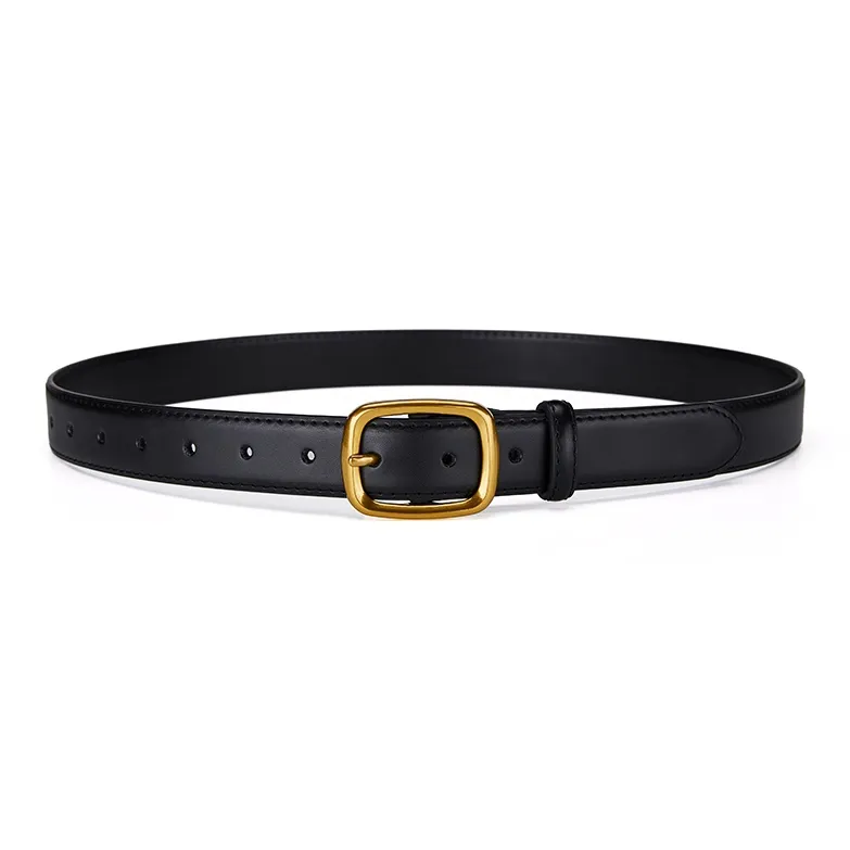 Jeccieziio Cow Split Leather Belts Women's Width 2.8CM-5