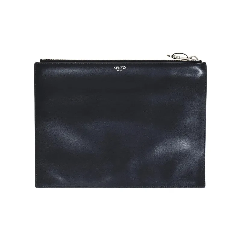 KENZO Calfskin Clutch Women's Black-1