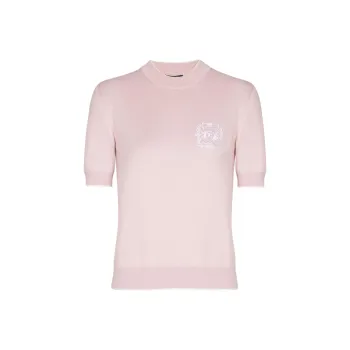 BALMAIN Emblème embroidered T shirt